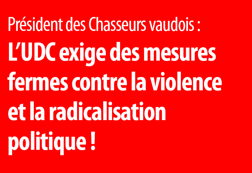 La désobéissance civile tolérée ouvre la voie à la violence et au radicalisme politique – l’UDC exige des mesures fermes !